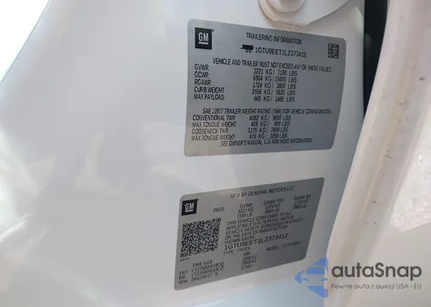 2020 GMC Sierra 1500 4Wd Short Box At4 from USA, damaged, VIN 1GTU9EET1LZ373412